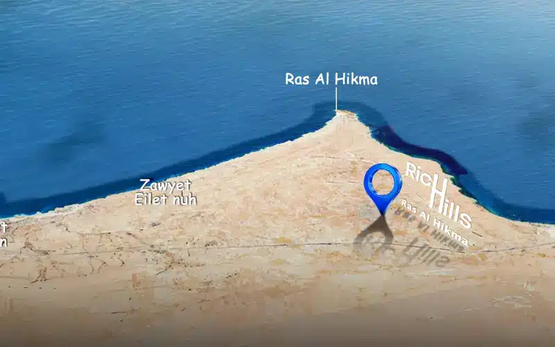 خريطة ريتش هيلز الساحل الشمالي