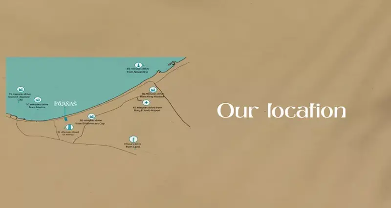 خريطة ونس الساحل الشمالي