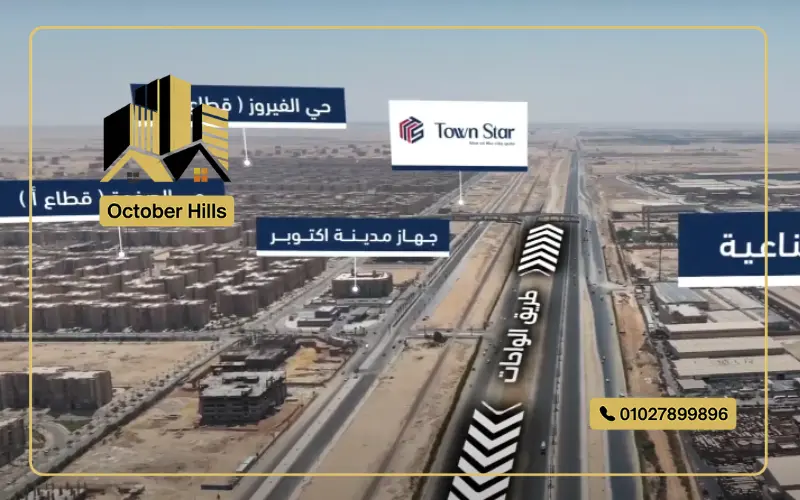 خريطة مول تاون ستار حدائق أكتوبر
