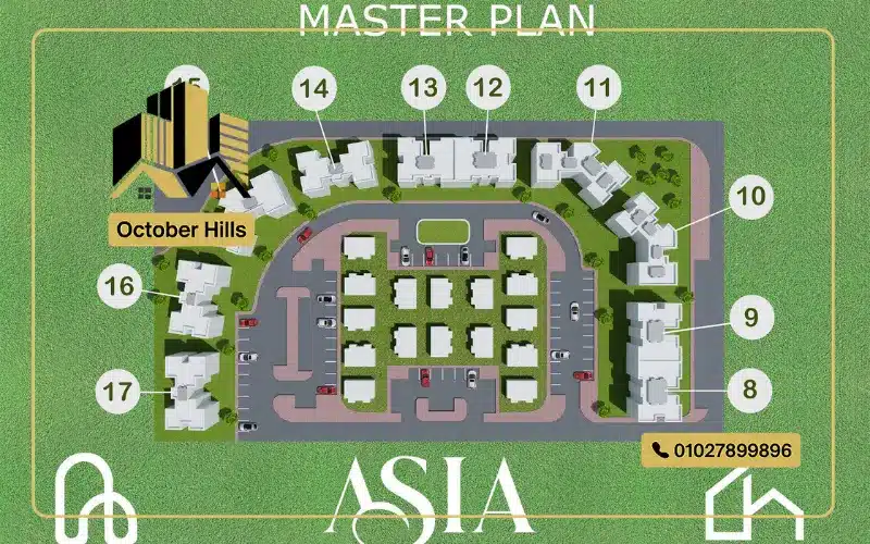 الماستر بلان في Asia Compound حدائق أكتوبر