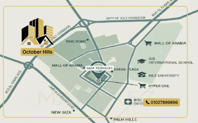 خريطة Giza Terraces أكتوبر