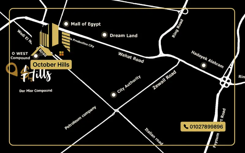 خريطة سكاي هيلز حدائق أكتوبر