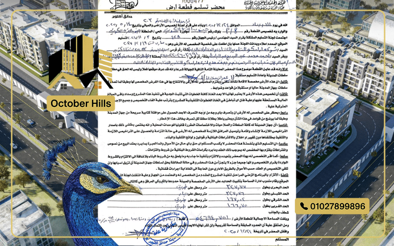 محضر استلام مشروع Solin حدائق أكتوبر