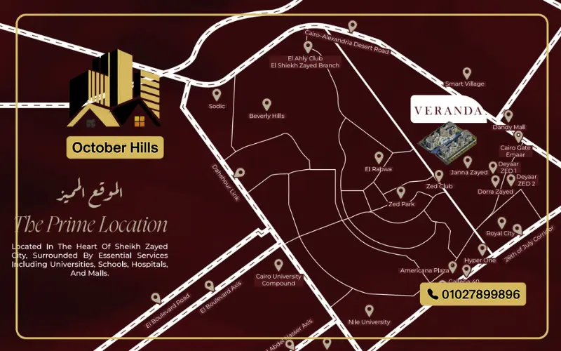 خريطة كمبوند فراندا الشيخ زايد