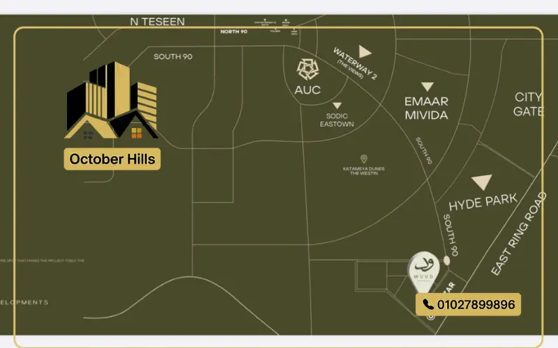 خريطة ود ريزيدنس التجمع الخامس