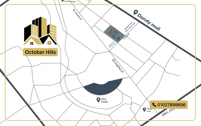 خريطة كمبوند Plazeria الشيخ زايد