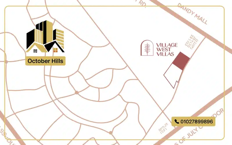 خريطة كمبوند فيلدج ويست الشيخ زايد