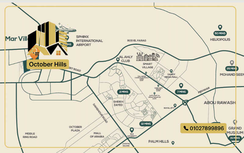 خريطة كمبوند مارفيل نيو زايد