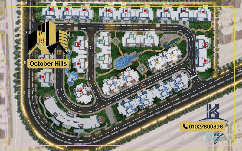 الماستر بلان في كمبوند مالاجا حدائق أكتوبر