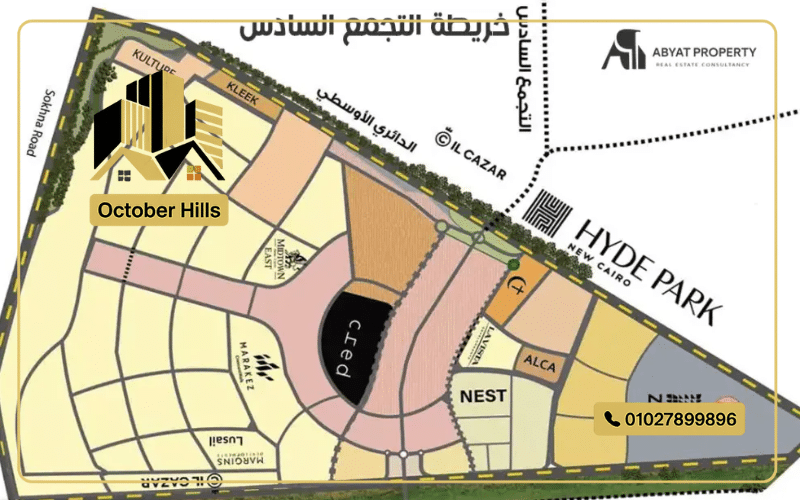 خريطة التجمع السادس