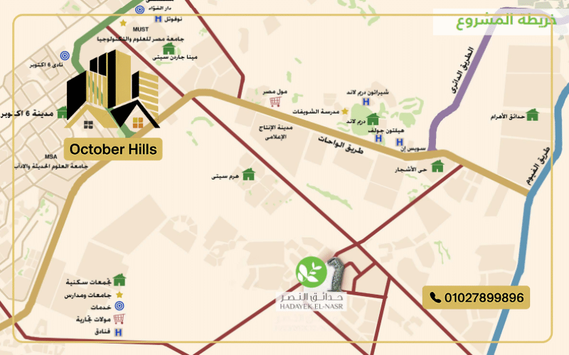 خريطة كمبوند حدائق النصر