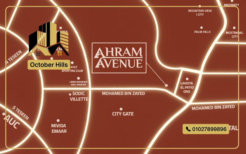 خريطة Ahram Avenue New Cairo