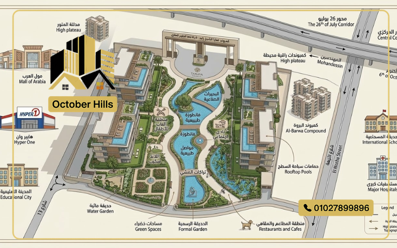 خريطة كمبوند Tamaya Residence El Sheikh Zayed