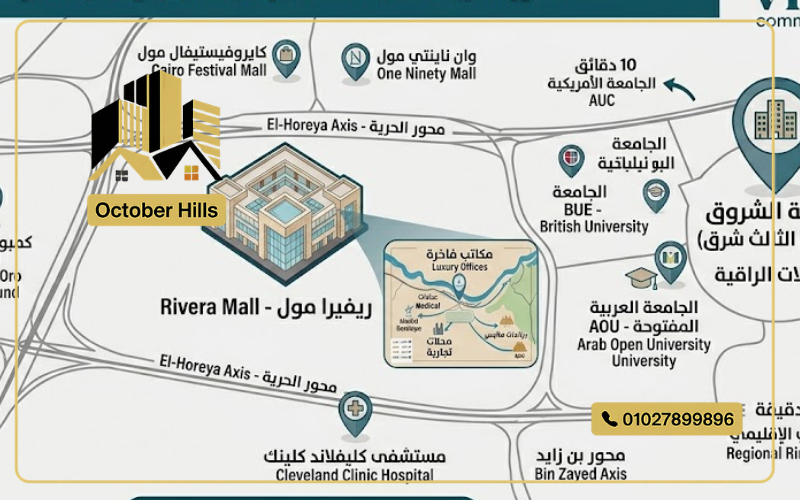 خريطة مول ريفيرا الشروق