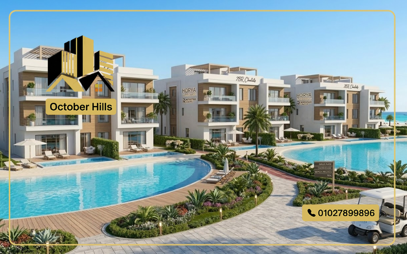 شاليهات للبيع في قرية حورية الساحل الشمالي