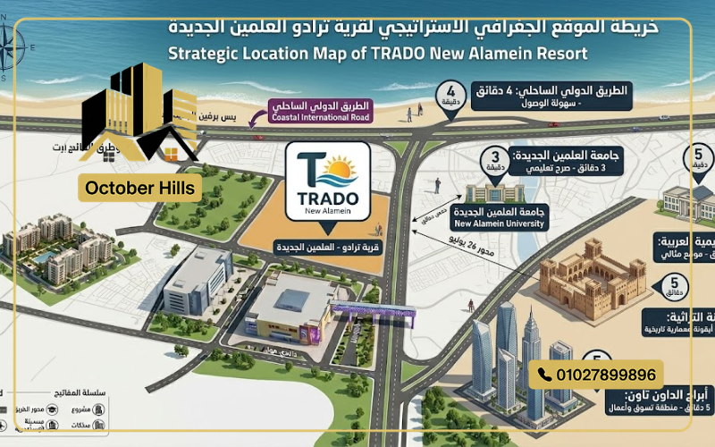 خريطة ترادو العلمين الجديدة