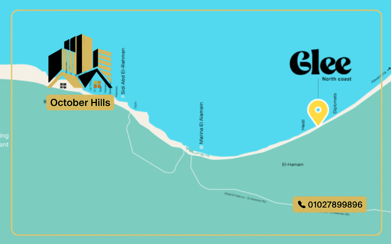 خريطة قرية ثراء الساحل الشمالي الكيلو 58