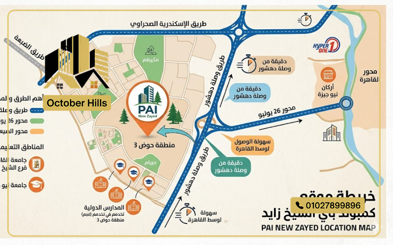 خريطة كمبوند PAI الشيخ زايد