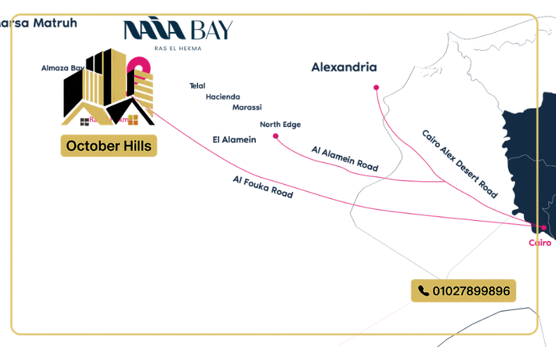 خريطة نايا باي الساحل الشمالي